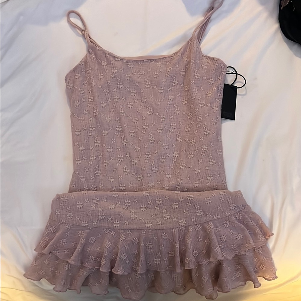 Elegant Pink Mini Dress